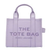 Marc Jacobs The Leather Small Tote Bag In Purple