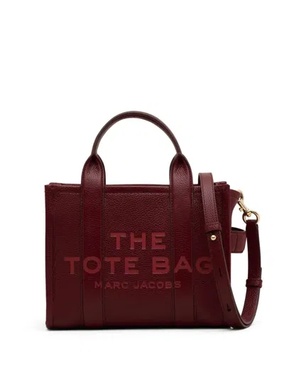 Marc Jacobs The Leather Small Tote Bag In Red