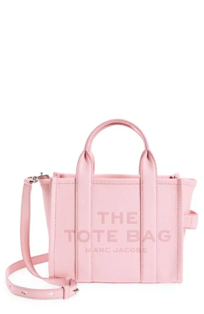 Marc Jacobs The Leather Small Tote Bag In Pink
