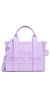Marc Jacobs The Leather Small Tote Bag Wisteria In Wisteria