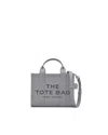 Marc Jacobs The Leather Small Tote Bag Wolf Grey In 055