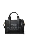 Marc Jacobs Textured Black Tote Bag With Dual Handles And Adjustable Strap In Black