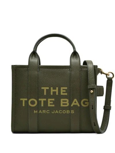 Marc Jacobs The Leather Small Tote Bags In Green