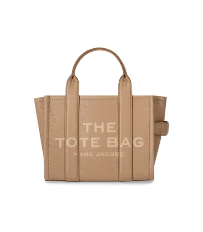 MARC JACOBS THE LEATHER SMALL TOTE CAMEL HANDBAG