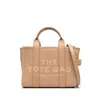 MARC JACOBS MARC JACOBS THE LEATHER SMALL TOTE CAMEL HANDBAG