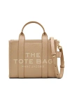 Marc Jacobs Borsa A Mano The Leather Small Tote Bag Camel In Camel/gold