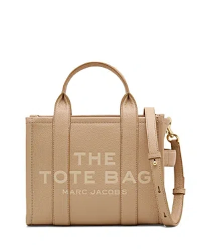 Marc Jacobs The Leather Small Tote In Camel/gold