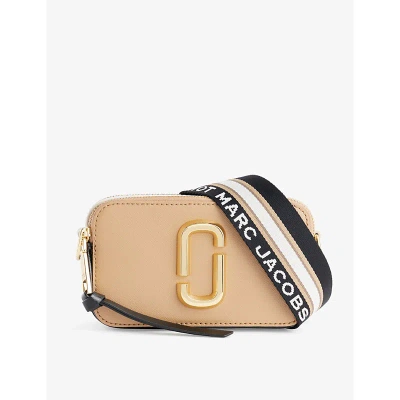 Marc Jacobs Womens Camel Multi The Leather Snapshot Bag In Beige