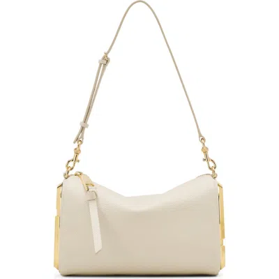 Marc Jacobs The Leather Snapshot Shoulder Bag In Cloud White