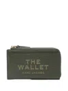 Marc Jacobs The Leather Top Zip Multi Wallet In 绿色