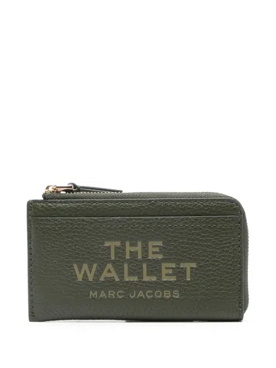 Marc Jacobs The Leather Top Zip Multi Wallet In 绿色