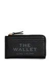 Marc Jacobs The Leather Top Zip Multi Wallet In Black