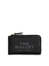 Marc Jacobs The Leather Top Zip Multi Wallet In Black