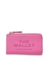 Marc Jacobs The Leather Top Zip Multi Wallet In Bow Pink