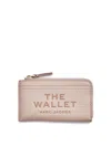 Marc Jacobs The Top Zip Leather Wallet In Pink