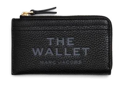 Marc Jacobs The Leather Top Zip Multi Wallet Wallet Handbags Black: One Size
