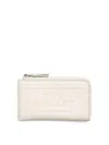 Marc Jacobs The Leather Top Zip Multi Wallet In White