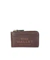Marc Jacobs The Leather Top Zip Wallet In Brown