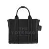Marc Jacobs Structured Black Crossbody Tote With Textured Finish In Black