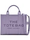 Marc Jacobs The Leather Medium Tote Bag In Purple