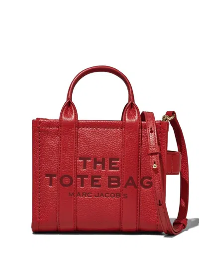 Marc Jacobs The Leather Tote Bag In True Red