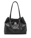 Marc Jacobs Cristina Tote With Chain Embellishments And Drawstring Closure In Black