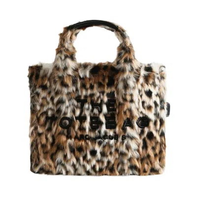 Pre-owned Marc Jacobs The Leopard Fur Medium Tote Bag 'brown' | Women's Size Onesize