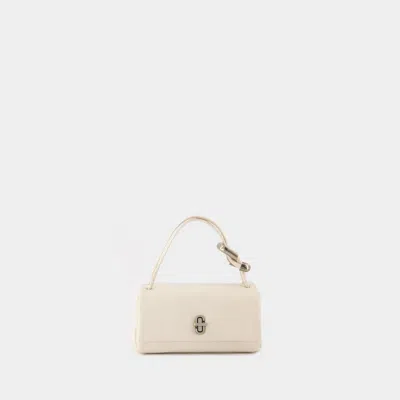 Marc Jacobs Mini Leather Dual Shoulder Bag In Ivory
