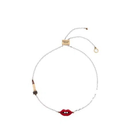 Marc Jacobs The Lips Slider Bracelet In Multi