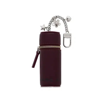 Pre-owned Marc Jacobs The Lipstick Case Bag Charm 'dark Plum' | Purple | Women's Size Onesize