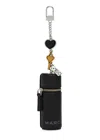 Marc Jacobs The Lipstick Case Leather Bag Charm In Black