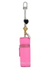 Marc Jacobs The Lipstick Case Leather Bag Charm In Pink
