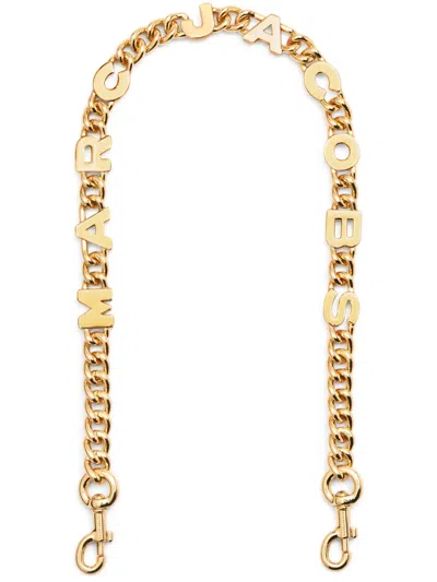 Marc Jacobs The Logo Chain-link Shoulder Strap In Gold