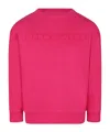 Marc Jacobs Fuchsia Sweatshirt For Girl With Logo In Pink