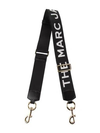 Pre-owned Marc Jacobs The Logo Webbing Bag Strap In Black