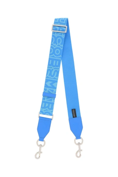Marc Jacobs 'the Logo Webbing Strap' In Light Blue