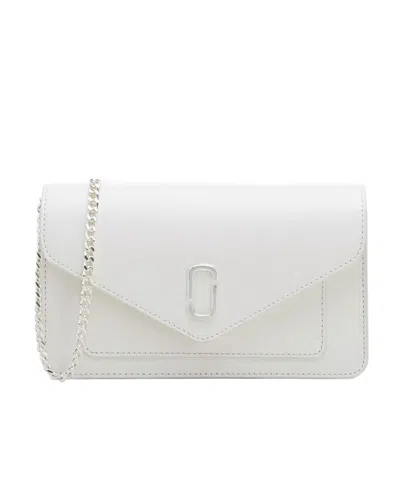Marc Jacobs The Longshot Leather Purse In White