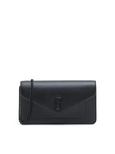 Marc Jacobs The Longshot Wallet On Chain Shoulder Bag In Black