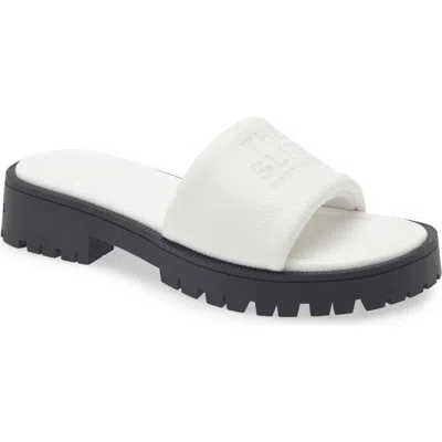 Marc Jacobs The Lug Slide Sandal In White