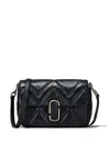 Marc Jacobs The Marc J Leather Shoulder Bag In Black