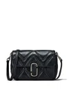 Marc Jacobs The Marc J Leather Shoulder Bag In Black