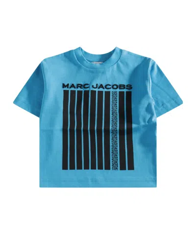 Marc Jacobs The  Kids Logo-embroidered Crewneck T-shirt In Blue