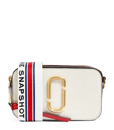 Marc Jacobs The  Leather Snapshot Camera Cross-body Bag In Ivory