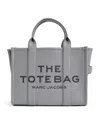 Marc Jacobs The Leather Medium Tote Bag In Grey