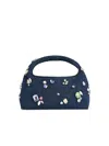 Marc Jacobs (the) Marc Jacobs () 'mini Sack Gem' Blue Cotton Bag In Brown