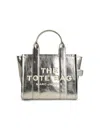 Marc Jacobs (the) Marc Jacobs () Small 'tote' Silver Lear Bag In Silver