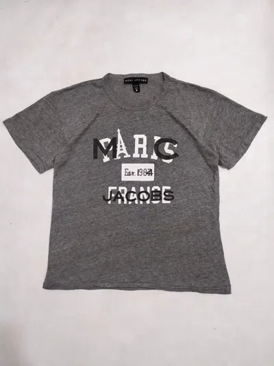 Pre-owned Marc Jacobs The  T Shirt Big Logo Paris In Grey
