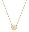 Marc Jacobs The  The Medallion Pendant Necklace In Ivory
