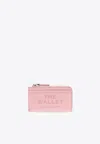 Marc Jacobs The Top Zip Multi Leather Wallet In Pink