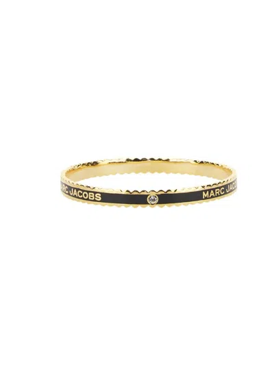 Marc Jacobs "the Medallion" Bracelet With Logo In Black